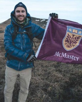 Adam Shoalts in early June 2017 at the Dempster Highway.